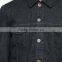 wholesale custom plain black winter man jacket denim factory price