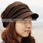 Women's Korean Style Pleated Peaked Cap Hat Woman Sex 17484