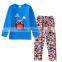 S16061A children sleepwear with smart animals cartoon girl's sleepwear