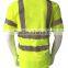 Mens short sleeve sew-on generic reflective tape USA high visibility t-shirt