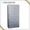 wide white 1 door iron locker with hanging rod