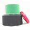 High-frequency heat-weldable hook and loop tape in 1 inch wide color black