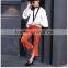 Highly fashion wholesale girls ruffle shirt round neck pant shirt for girls