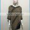 2017 latest design winter fashion knit acrylic mexican poncho