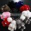 Real mink fur rabbit Keychain Cute Mink fur plush keychain