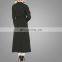 Fashionable muslim women autumn kimono long sleeves blouse with belt