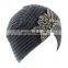 Four-leaf Flower Bead Cap Cashmere Knit Indian Hat