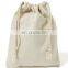 custom muslin cotton small canvas drawstring bag canvas pouch wholesale