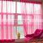 Fancy Pink New Design Window Fabric Organza Curtain