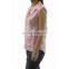 White and pink floral print sleeveless top for girls