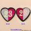 Fashion Reversible Heart Sequin Designs Embroidery Patches Decoration Garment Accessories