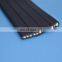 Special PVC flat traveling cable for conveyors with Yellow-green protective earth line