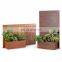 Vertical Galvanized  powder coating  Wall Hanging Planters pot