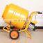 Hand-pushed easy operated cement sand mixing machine electric mini type concrete mixer