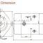 12V 1.7KW hydraulic Oil Pressure DC Motor high torque