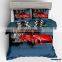 Modern Queen Size Style 4 Piece Football 3D Digital Printed Bedsheet Duvet Cover Set