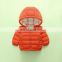 Children's quality zipper cotton-padded jacket in bright colors
