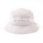Factory direct wholesale plain blank white nylon bucket hat with chin strap adjustable