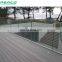 Outdoor Deck Frameless Glass Railing Balcony Aluminum U Cahnnel Balustrade