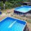 Commercial Portable PVC Large Inflatable Rectangular Metal Steel Frame Swimming Pool,Above Ground swimming pool frame