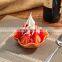 Simulation Ice Cream Model Artificial Fruit Ice Cream Waffle Cup Display Model For Decoration