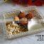 Three Compartment Dry Fruit Serving Bowl With Silver Finish