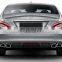 Carbon Fiber Rear Lips for Mercedes Benz CLS Class W218 Diffuser Exhaust Tips 2012 2013 2014