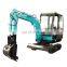 Multiple model mini crawler excavator digger mini excavator with grapple