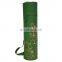 Beautiful flower embroidery design professional zippered bag for yoga mat Indian supplier