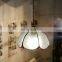 CE Silver Glass Pendant Hanging Light Home Restaurant Modern Lamp Chanderlie