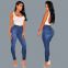 Customized Stretch Womens Denim Pants High Waist Skinny Jeans