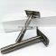 Female 10cm Gun Black Personalized Closed Comb Safety Razor With Tiwn Blade