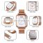 SKMEI 9207 stainless steel watch men women quartz wristwatches with magnet mesh strap
