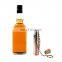 Whiskey Wine Custom Logo Alcohol Sublimation Key Chain Round Mini Stainless Steel Luxury Shaped 1oz Hip Flask