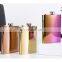 Luxury Gold Logo 8oz Bottle Stylish Stainless Steel Shot Glass Whiskey Sublimation Box Gift Hip Flask Set