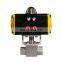 COVNA DN40 1.5 inch 2 Way 5000PSI High Pressure 316 Stainless Steel Pneumatic Actuated Ball Valve