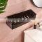 Black Stainless steel basket shelf with hooks shower organizer storage plastic caddy home bathroom accessories