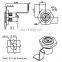 GCS Cabinet Metal  Adjustable Quarter Turn panel Cam lock