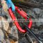 JRSGS High Strength 25kN Aluminum Alloy D-shape Screwgate Snap Hook Carabiner for Climbing S7103TN