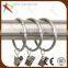 Window curtain ring clips metal curtain drapery ring clips