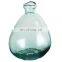 Tabletop Decoration Wholesale Nordic Home Wedding Creative Unique Decorative Blue Flower Bottle Glass Vase Hand Made
