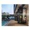 Household Stylish Double Tempered Glazing Glass Interior Aluminium Soundproof Folding Doors