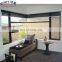 wood color pvc frame Glass corner window corner butt joint glass window