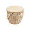 High Quality Round Rattan Picnic Cooler Basket Storage basket with Handle ecofriendly Wholesale Supplier