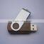 hot selling swivel wooden usb with free package