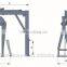 Bell block clamping machine with forklift