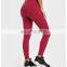 Custom Logo Wholesale Ribbed High Stretch Gym Yoga Fitness Tights Workout Running Training Sports Wear Legging Pants For Women