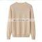 Casual Style Women's 100% Cashmere V-Neck Pullover High Quality Long Sleeves Sweater for Winter OEM Service