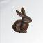 Wholesale Cast iron Decor Bunny Rabbit Garden Sculpture Figure Ornament Outdoor