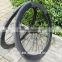 FLX-WS-TW06 : Carbon Glossy Cycling Road Bike Bicycle Tubular Wheelset 60mm Rim ( Basalt Brake Side )